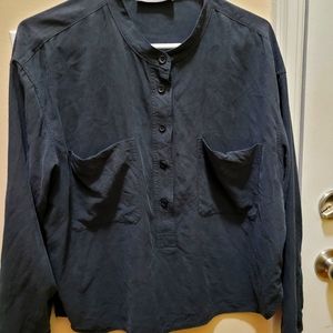 Everlane silk pullover shirt